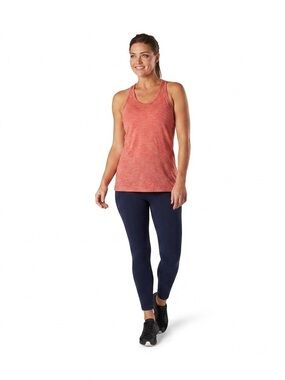Smartwool Women's Merino Sport 150 Tank Coral Pink Small Outdoor Hiking Active